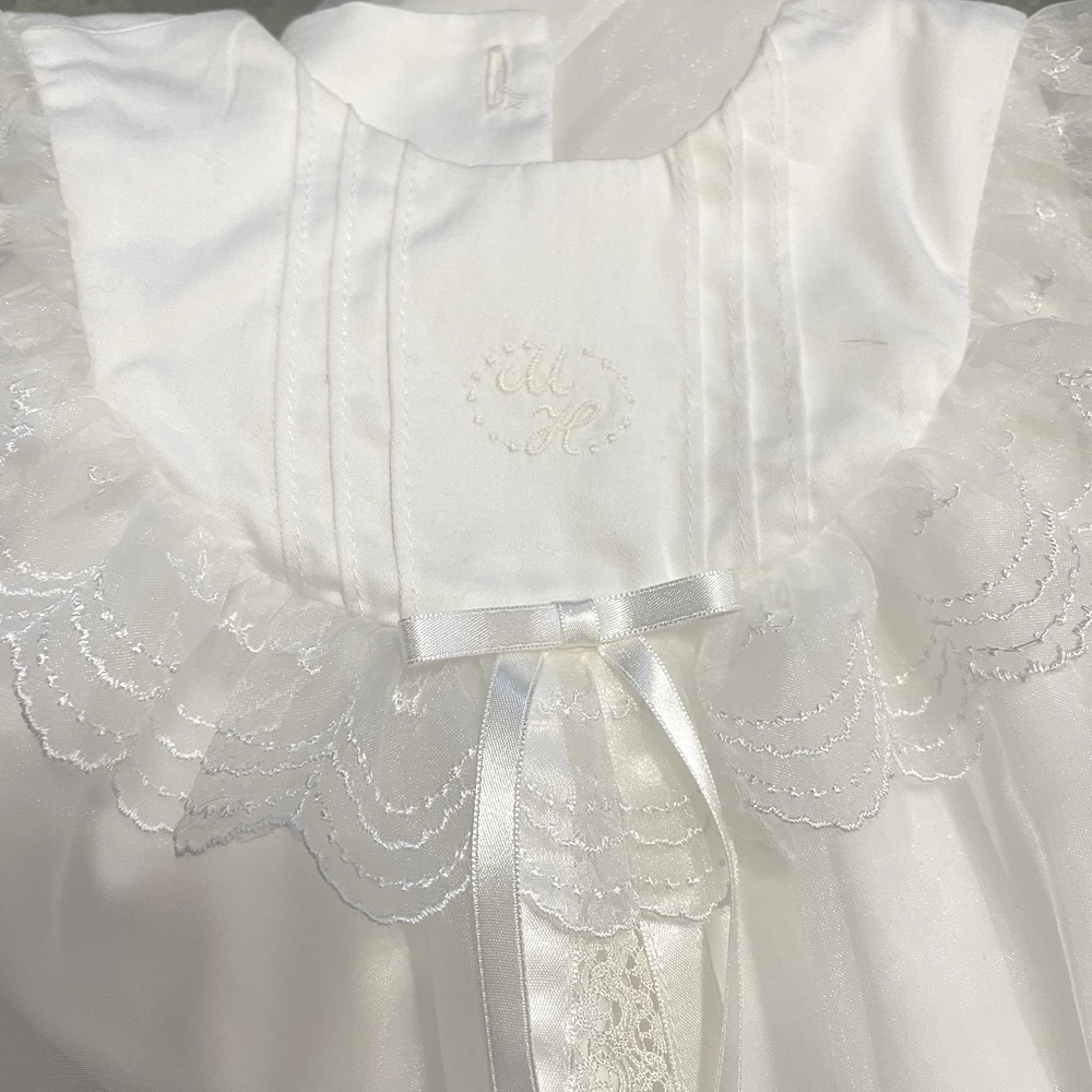Miki House White Ceremony Dress Boys Girls 50-60 Cm Baptism - Picture 5 of 11